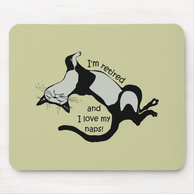 funny retirement mouse mat (Front)