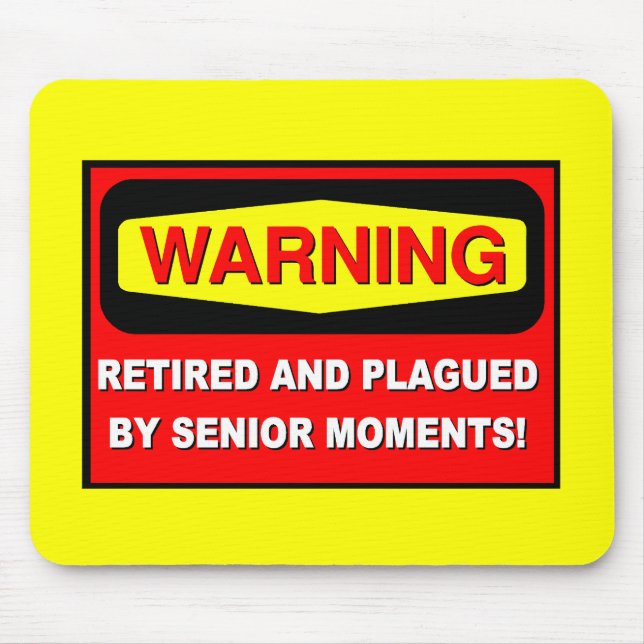 Funny retirement mouse mat (Front)