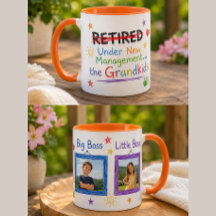 Funny Retirement Mug with Grandkids (Customisable)