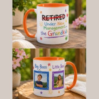 Funny Retirement Mug with Grandkids (Customisable)