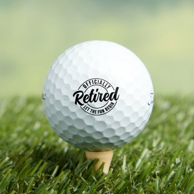Funny Retirement Officially Retired 2026 Golf Balls (Insitu Tee)
