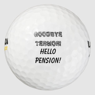 Funny retirement party golf ball gift set