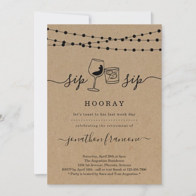 Funny Retirement Party Invitation (Front)