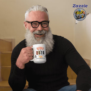 Funny Retirement Personalised Retro Retired Coffee Mug