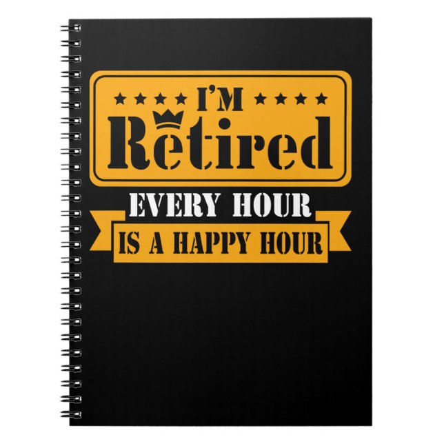 Funny Retirement Quote 2021 Men Women Retired Notebook (Front)