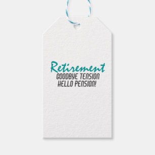 Funny Retirement Quote Gift Tags