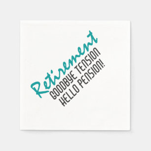Funny Retirement Quote Napkin