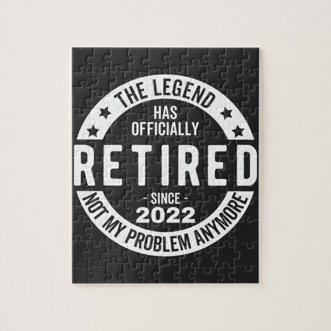 funny retirement, retired, retired firefighter, re jigsaw puzzle (Vertical)