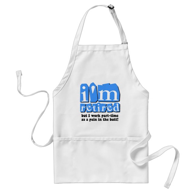 Funny retirement standard apron (Front)