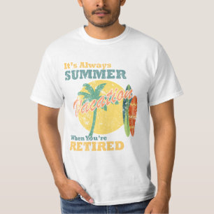 Funny Retirement Summer Vacation Tropical T-Shirt