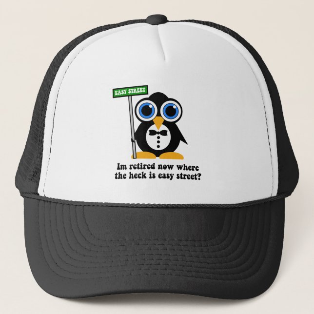 funny retirement trucker hat (Front)