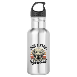 Funny Retriever Dog Vintage Engraving Graphic Tee_ 532 Ml Water Bottle