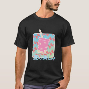 Funny Retro 90S Japanese Kawaii Summer Watermelon T-Shirt