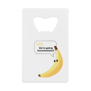 Funny Retro Banana Party Favours Puns Editable