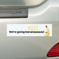 Funny Retro Banana Party Favours Puns Editable
