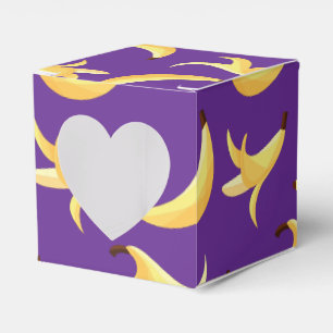 Funny Retro Banana Party Favours Puns Editable Favour Box