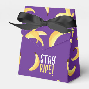 Funny Retro Banana Party Favours Puns Editable Favour Box