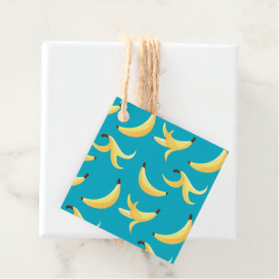 Funny Retro Banana Party Favours Puns Editable Favour Tags