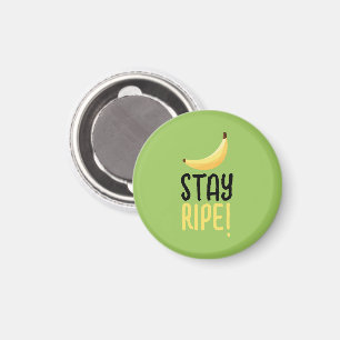 Funny Retro Banana Party Favours Puns Editable Magnet