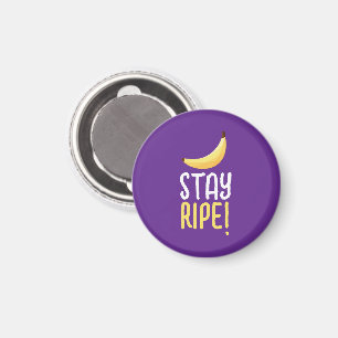 Funny Retro Banana Party Favours Puns Editable Magnet