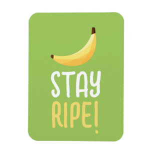 Funny Retro Banana Party Favours Puns Editable Magnet