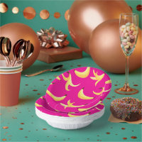 Funny Retro Banana Party Favours Puns Editable