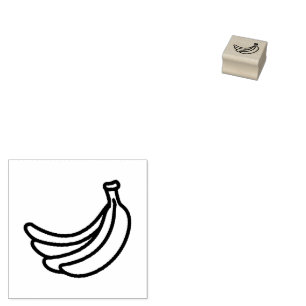 Funny Retro Banana Party Favours Puns Editable Rubber Stamp