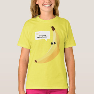 Funny Retro Banana Party Favours Puns Editable T-Shirt