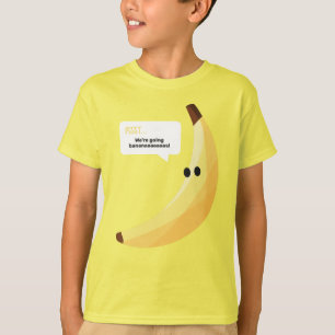 Funny Retro Banana Party Favours Puns Editable T-Shirt