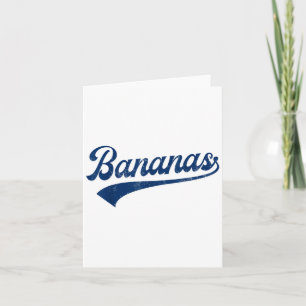 Funny Retro Bananas Shirts Cute Banana Gifts Yello Card