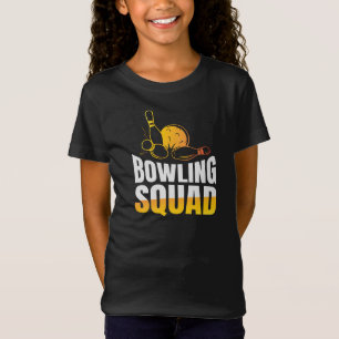 Funny Retro Bowling Squad Team Girls' T-Shirt