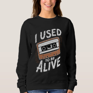 Funny Retro Cassette Tape Music Lover Vintage 80s Sweatshirt