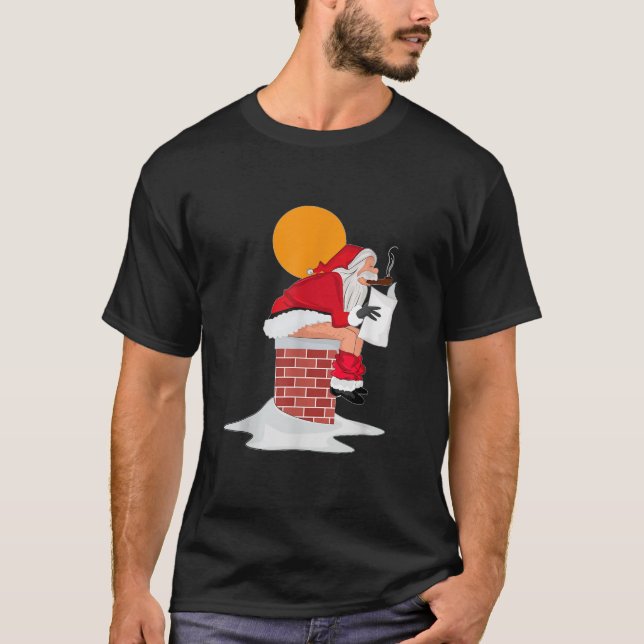 Funny Retro Christmas Bad Santa Xmas  T-Shirt (Front)