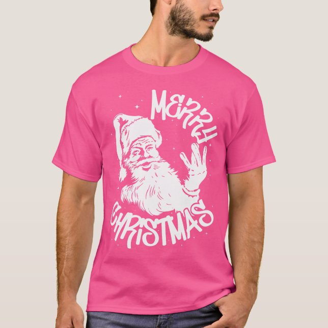 Funny Retro Christmas Homies Westside West Coast H T-Shirt (Front)