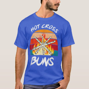 Funny Retro Cross Buns Cake Baking Lover Baker Men T-Shirt