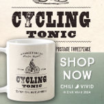 Funny Retro Cycling Tonic Coffee Mug<br><div class="desc">For the cyclist in your life,  here is a cool and funny retro Victorian styled mug featuring an advertisement for Cycling Tonic. Ideal for the bicycle fan,  a great gift for Birthday or Christmas!</div>