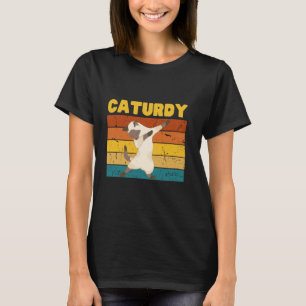 Funny Retro Dancing Cat on Saturday aka Caturday T-Shirt