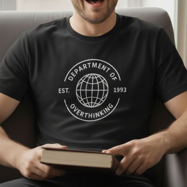 Funny Retro Department of Overthinking Introvert T-Shirt (Creator Uploaded)