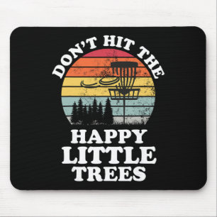 Funny Retro Disc Golf Golfing Player Frisbee Lover Mouse Mat