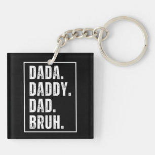 Funny retro distressed Dad birthday Father's Day  Key Ring