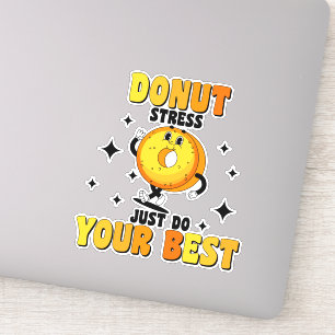 Funny Retro Doughnut motivational Quote