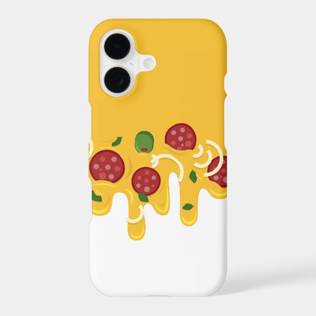 Funny Retro Dripping Pizza Cheese Keto Party (Back)