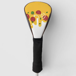 Funny Retro Dripping Pizza Cheese Keto Party Golf Head Cover