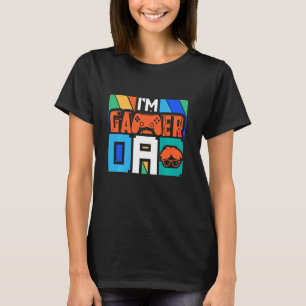 Funny Retro Esports I Am A Gamer Dad Geek T-Shirt