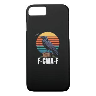 Funny Retro F-Caw-F Bird Crow Crow Bird  iPhone 8/7 Case