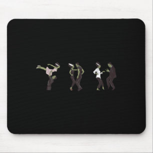 Funny Retro Frankenstein Monster And Bride Dancing Mouse Mat