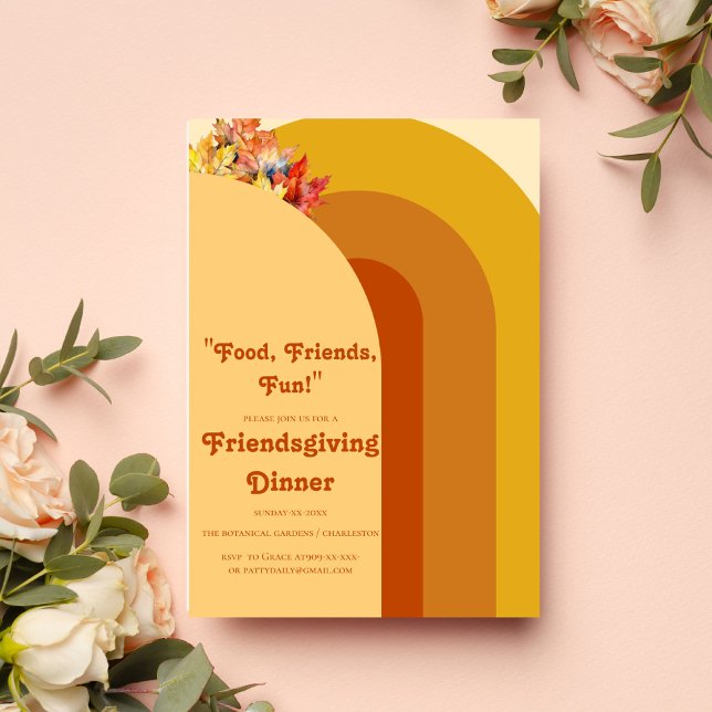 FUNNY RETRO  FRIENDSGIVING  INVITATION (Creator Uploaded)