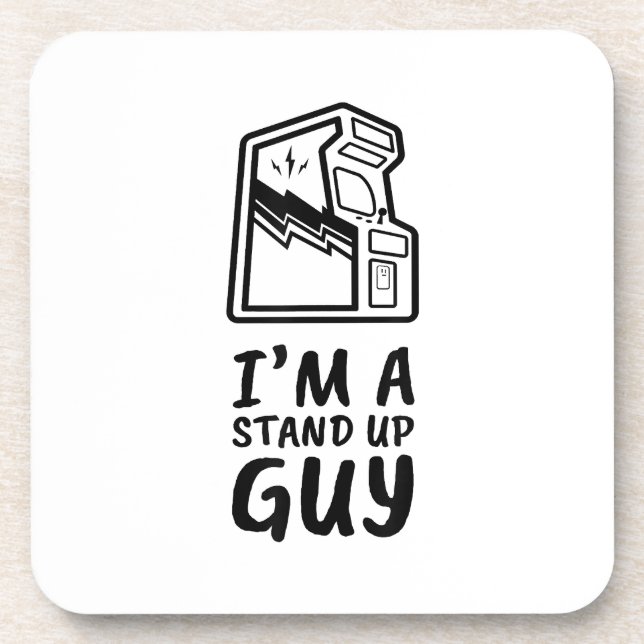 Funny Retro Gamer Arcade Old School 80's Video Gam Coaster (Front)