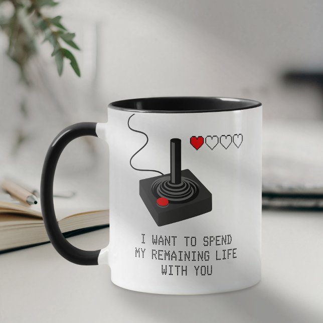 Funny Retro Gamer Valentine Love Mug (Creator Uploaded)