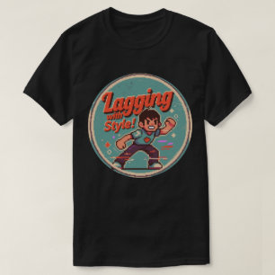 Funny Retro Gaming Design – Lagging with Style! T-Shirt
